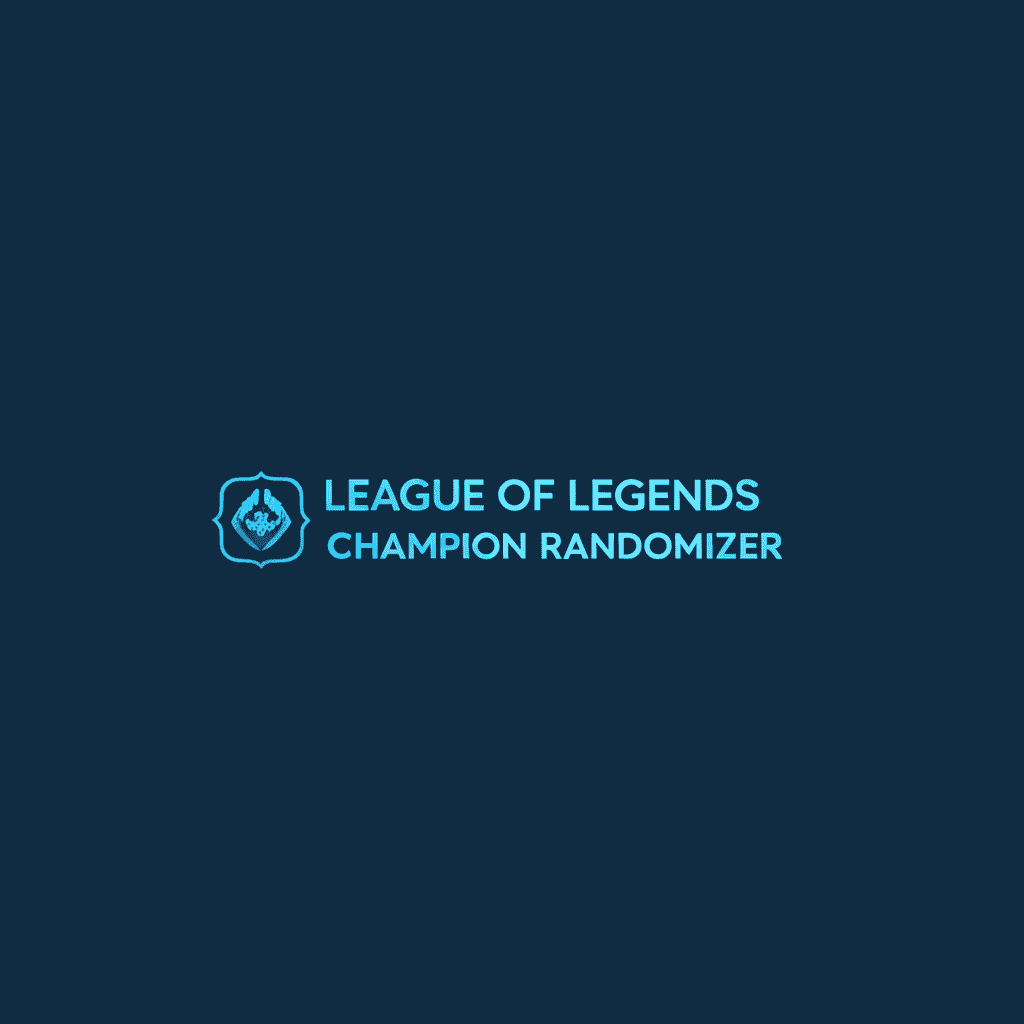 A player using the League Of Legends Champion Randomizer tool